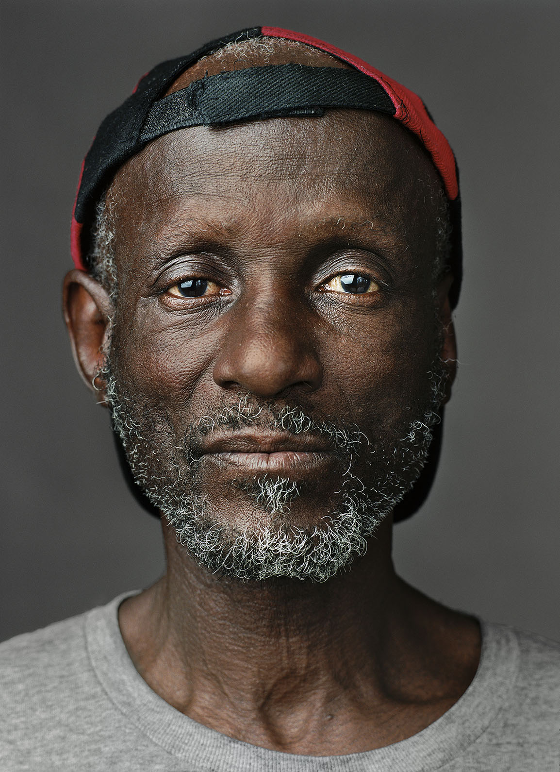 USA. "Down and Out in the South": Studio portraits of homeless people in Atlanta (GA), Columbia (SC) and the Mississippi Delta.  Johnny (b. Nashville, GA, 1955), photographed in Atlanta, GA. June 2011.