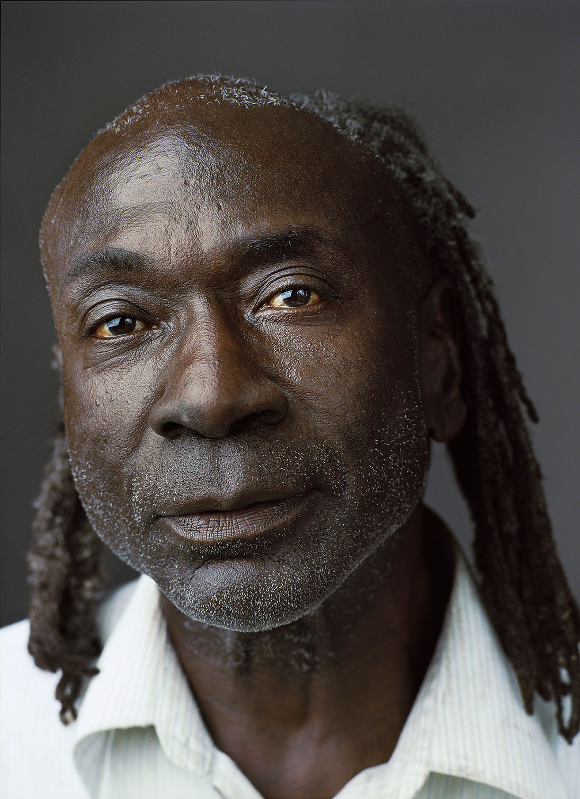 USA. "Down and Out in the South": Studio portraits of homeless people in Atlanta (GA), Columbia (SC) and the Mississippi Delta.  James (b. Hampton, SC, 1940), photographed in Atlanta, GA. June 2011.
