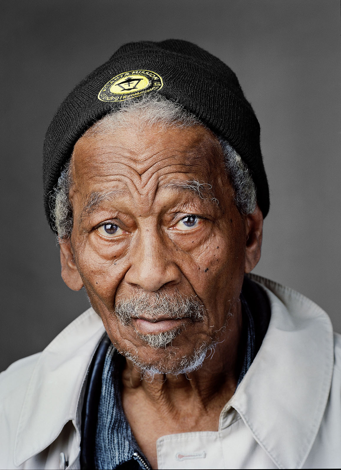 USA. "Down and Out in the South": Studio portraits of homeless people in Atlanta (GA), Columbia (SC) and the Mississippi Delta.  Ernest (b. Facefield, GA, 1931), photographed in Atlanta, GA, April 2011.   
