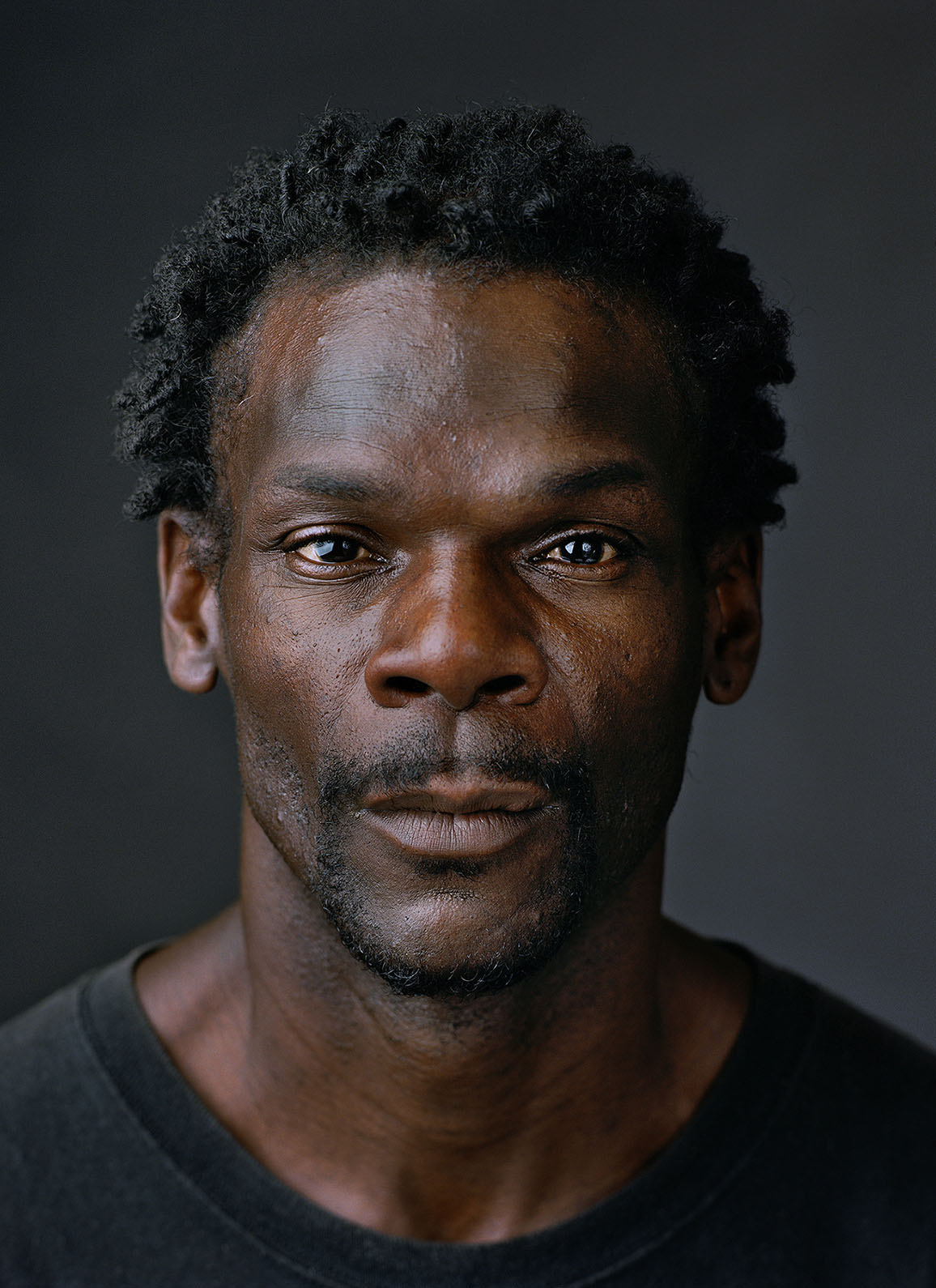 USA. "Down and Out in the South": Studio portraits of homeless people in Atlanta (GA), Columbia (SC) and the Mississippi Delta.  Kevin (b. Baltimore MD, 1968), photographed in Atlanta, GA. June 2011.