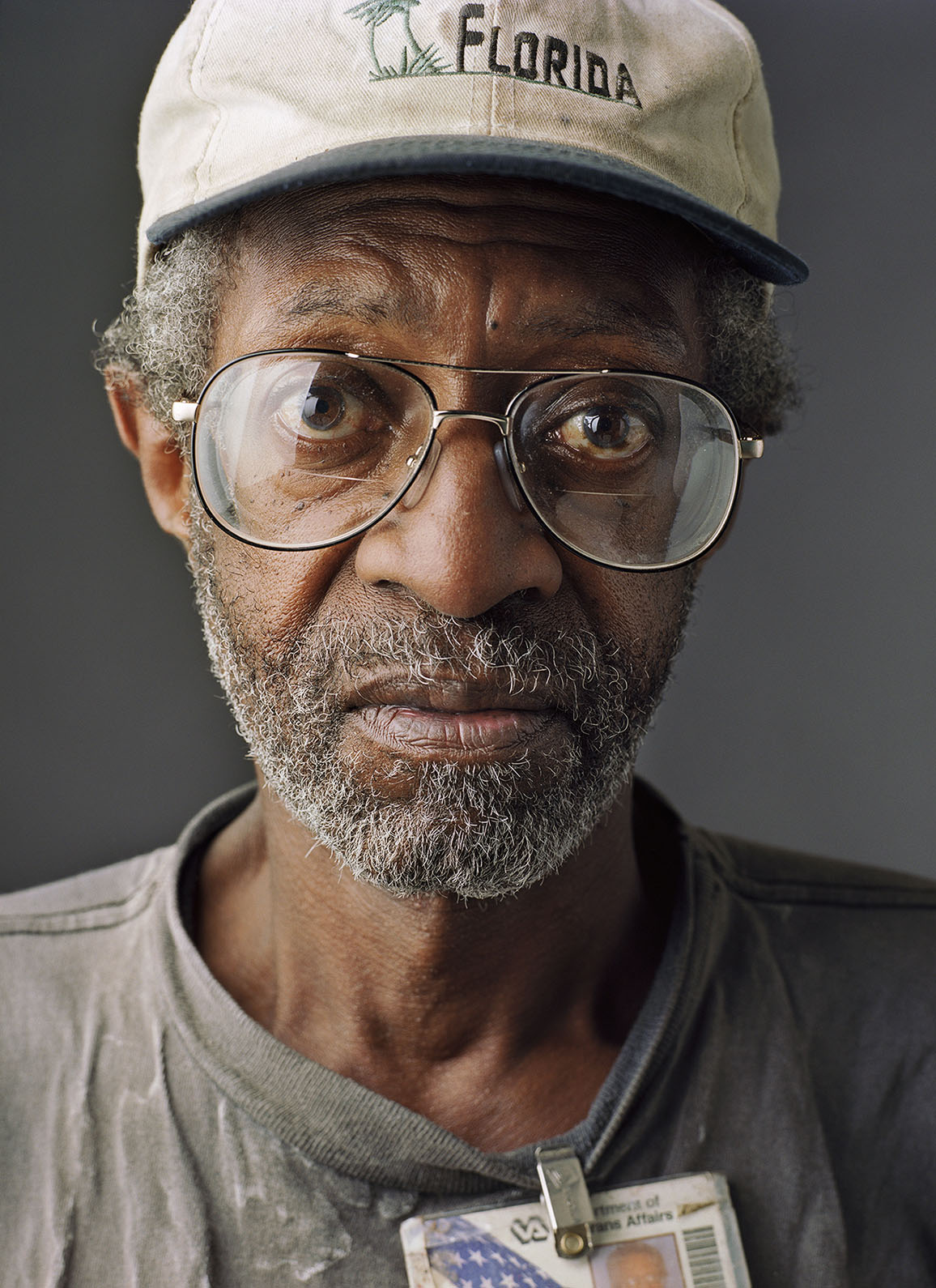 USA. "Down and Out in the South": Studio portraits of homeless people in Atlanta (GA), Columbia (SC) and the Mississippi Delta.  Kenneth (b. Atlanta GA, 1957), photographed in Atlanta, GA. June 2011.